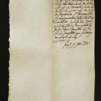 Zakládací dekret z roku 1717 - strana 1
